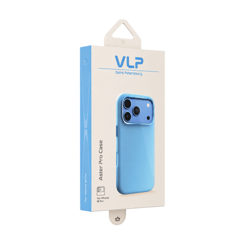 Чехол VLP Aster Pro Case для iPhone 18 Pro Max, голубой