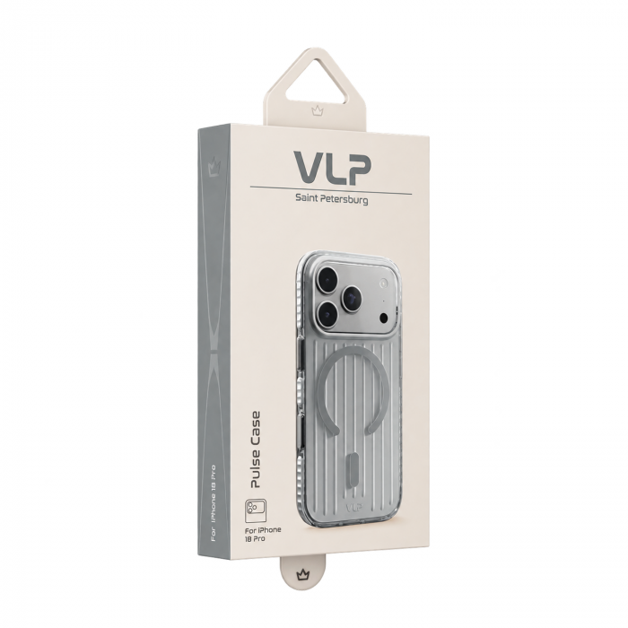 Чехол VLP Pulse Case для iPhone 18 Pro Max, серебристый