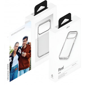 Чехол силиконовый uBear Real для iPhone 17 Pro, прозрачный