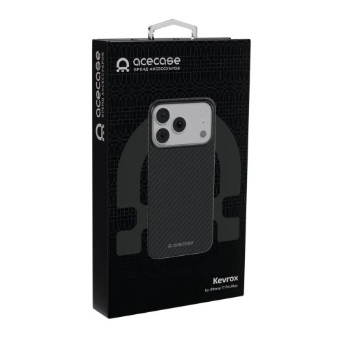 Чехол AceCase Kevrox для iPhone 17 Pro, Black