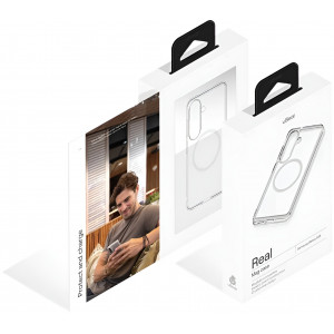 Чехол uBear Real Mag Case для Samsung S26, прозрачный