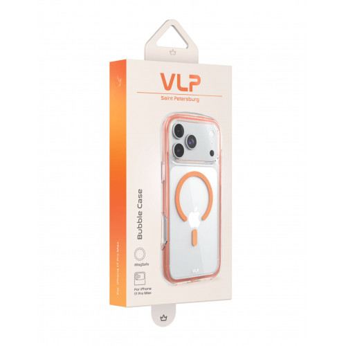 Чехол VLP Bubble Case для iPhone 17 Pro Max, оранжевый