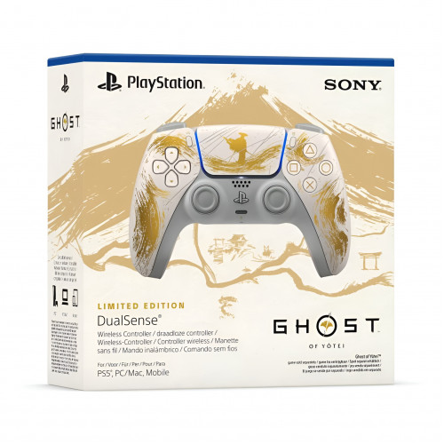 Геймпад Sony DualSense для PS5 Ghost of Yotei Limited Edition, Gold