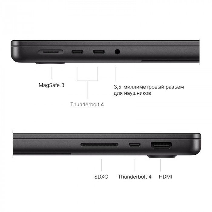 Ноутбук Apple MacBook Pro 14'' (2025) M5 16/1TB, Space Black (MDE14)