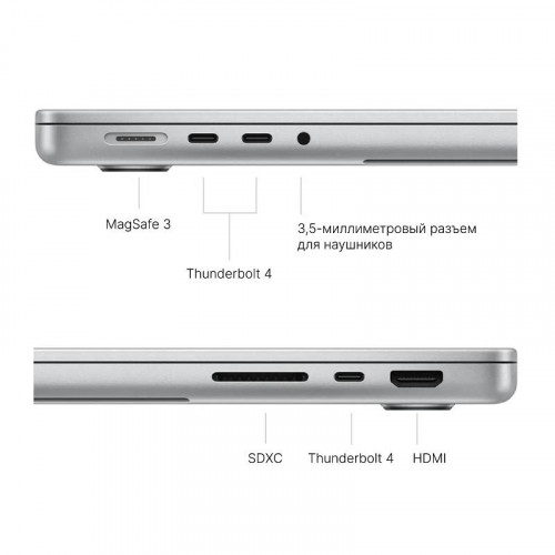 Ноутбук Apple MacBook Pro 14'' (2025) M5 16/512GB, Silver (MDE44)