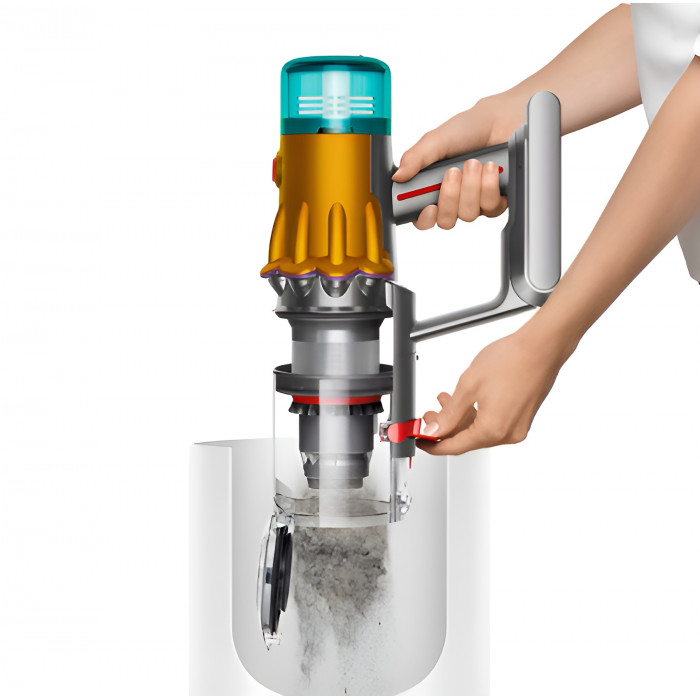 Пылесос беспроводной Dyson V12s Detect Slim Submarine Complete, Yellow/Nickel