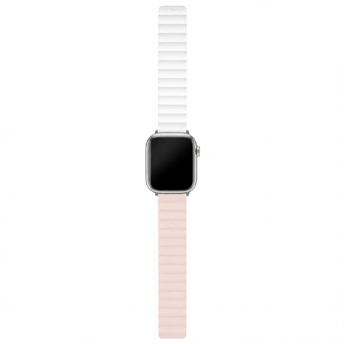 Ремешок магнитный uBear Mode для Apple Watch 38/40/41/42mm, розовый/бежевый