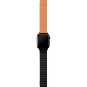 Ремешок магнитный uBear Mode для Apple Watch 44/45/46/49mm, оранжевый/черный