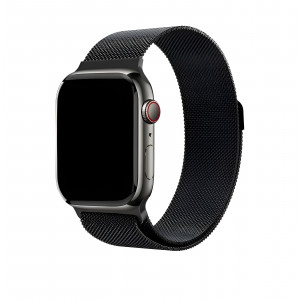 Ремешок uBear Spark миланское плетение для Apple Watch 44/45/46/49mm, черный