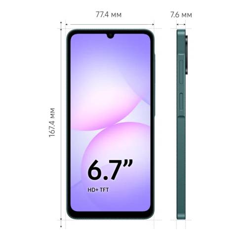 Смартфон Samsung Galaxy A07 4/128GB, Green