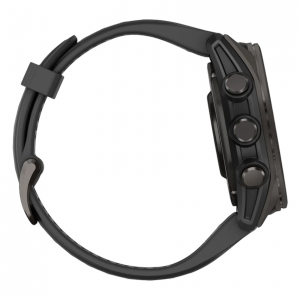 Умные часы Garmin Fenix 8 43mm, Черный, Ремешок серый