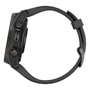 Умные часы Garmin Fenix 8 43mm, Черный, Ремешок серый