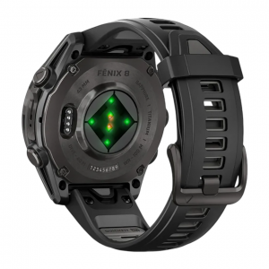 Умные часы Garmin Fenix 8 43mm, Черный, Ремешок серый
