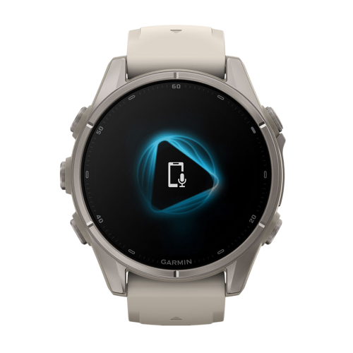 Умные часы Garmin Fenix 9 43mm, Туманно-серый, Ремешок черный