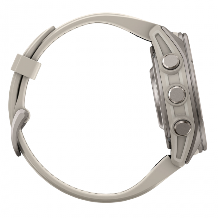 Умные часы Garmin Fenix 9 43mm, Туманно-серый, Ремешок черный