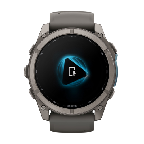 Умные часы Garmin Fenix 9 51mm, Титановый, Ремешок пепельно-серый