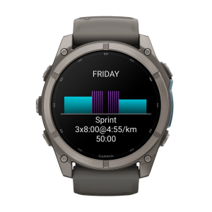 Умные часы Garmin Fenix 9 51mm, Титановый, Ремешок пепельно-серый