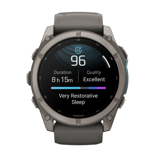Умные часы Garmin Fenix 9 51mm, Титановый, Ремешок пепельно-серый