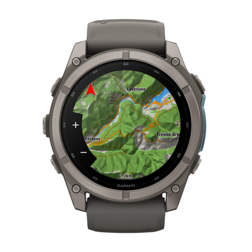 Умные часы Garmin Fenix 9 51mm, Титановый, Ремешок пепельно-серый