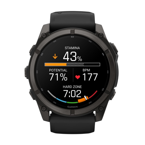 Умные часы Garmin Fenix 9 51mm, Угольно-серый, Ремешок черный