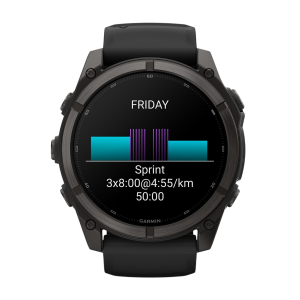 Умные часы Garmin Fenix 9 51mm, Угольно-серый, Ремешок черный