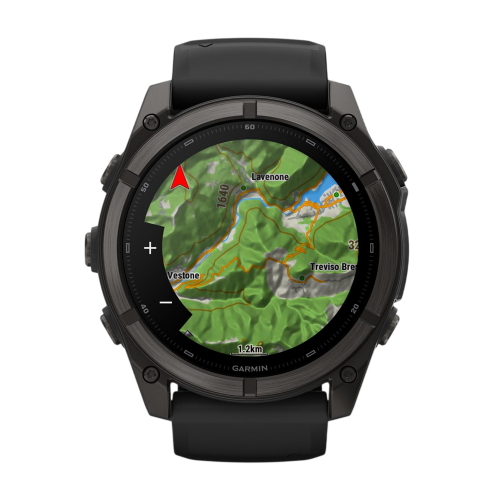 Умные часы Garmin Fenix 9 51mm, Угольно-серый, Ремешок черный