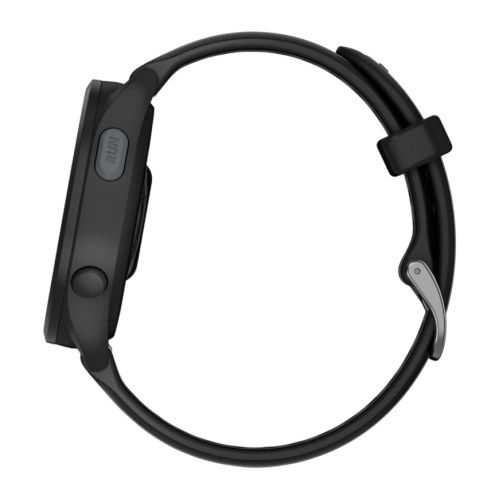Умные часы Garmin Forerunner 165 Music Amoled, Черный, Ремешок черно-серый