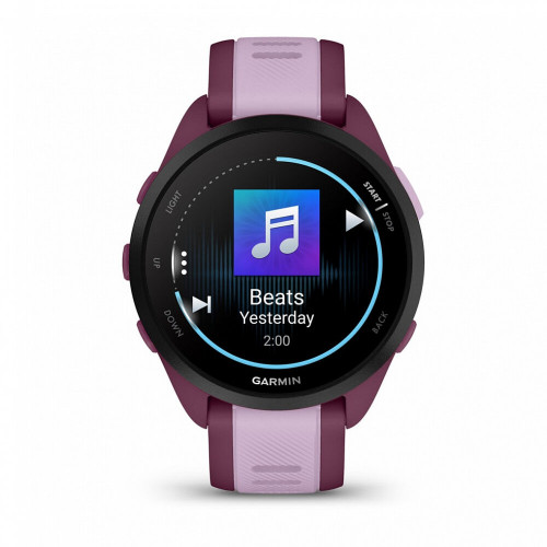 Умные часы Garmin Forerunner 165 Music Amoled, Лиловый, Ремешок розово-фиолетовый