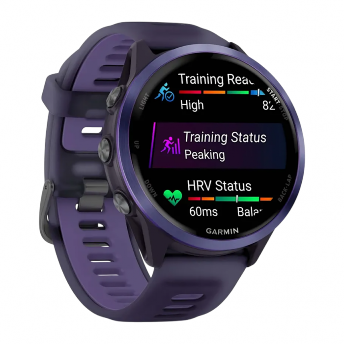 Умные часы Garmin Forerunner 570 47mm, Индиго, Ремешок фиолетовый