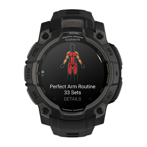 Умные часы Garmin Instinct 3 45mm Amoles Tactical Edition, Черный, Ремешок черный