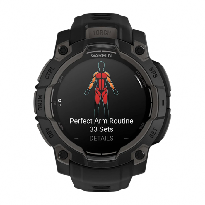 Умные часы Garmin Instinct 3 45mm Amoles Tactical Edition, Черный, Ремешок черный