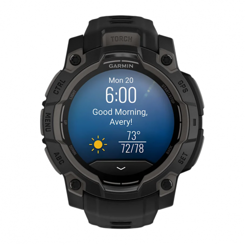 Умные часы Garmin Instinct 3 45mm Amoles Tactical Edition, Черный, Ремешок черный
