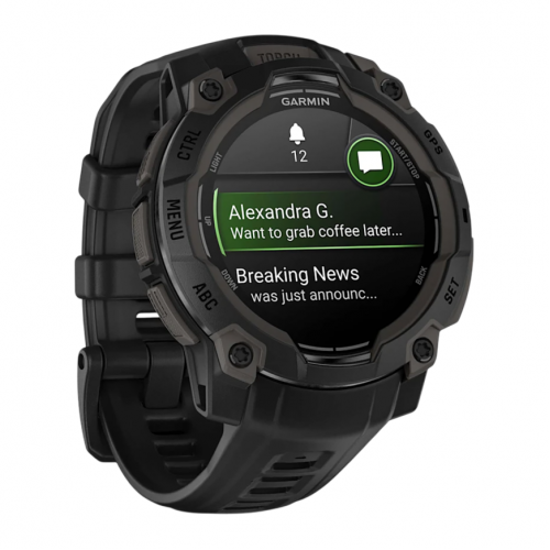 Умные часы Garmin Instinct 3 45mm Amoles Tactical Edition, Черный, Ремешок черный