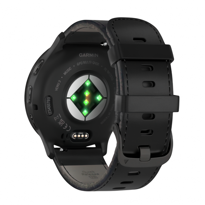 Умные часы Garmin Venu 3, Черный, Ремешок черный
