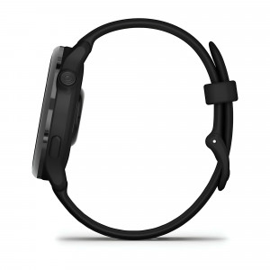 Умные часы Garmin Vivoactive 6, Темно-серый, Ремешок черный
