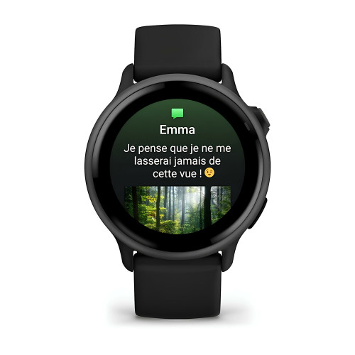 Умные часы Garmin Vivoactive 6, Темно-серый, Ремешок черный