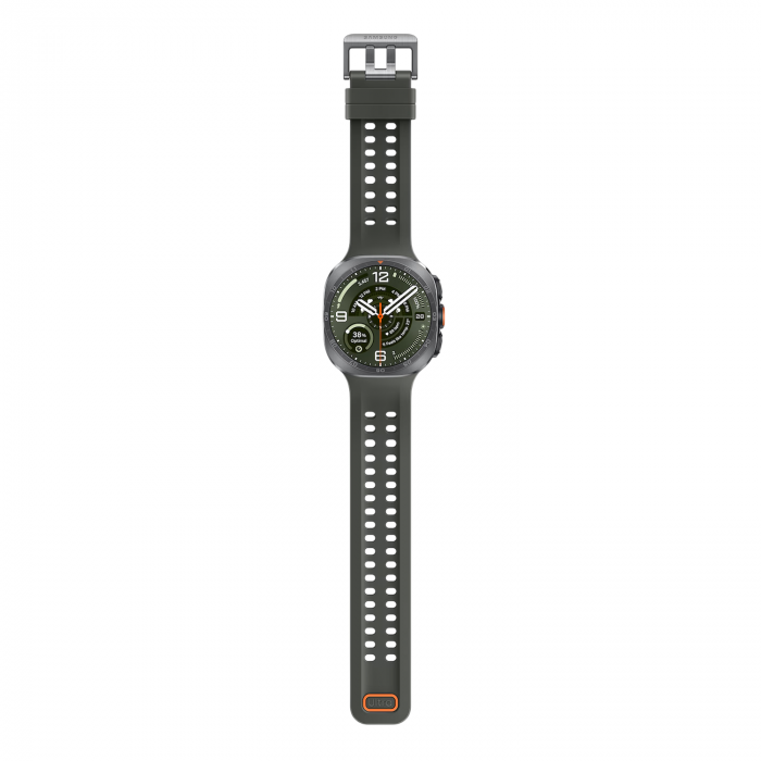 Умные часы Samsung Galaxy Watch Ultra 2 LTE 47mm, Titanium Silver Marine Band Olive