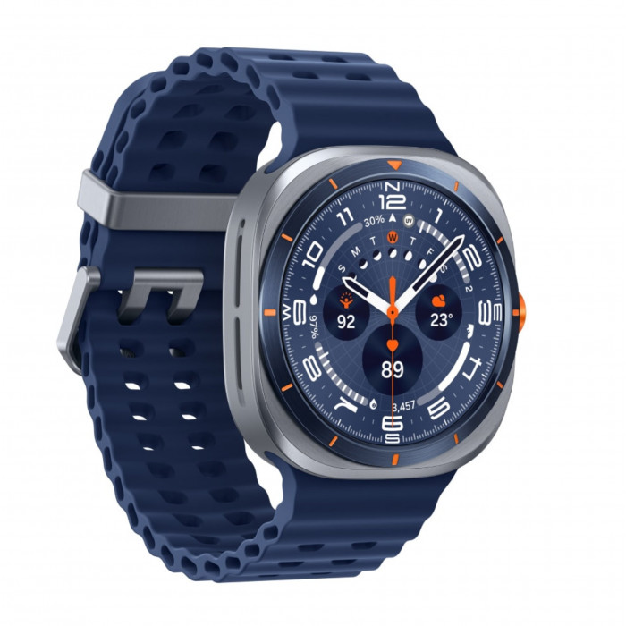 Умные часы Samsung Galaxy Watch Ultra (2025) LTE 47mm, Titanium Blue Marine Band Blue