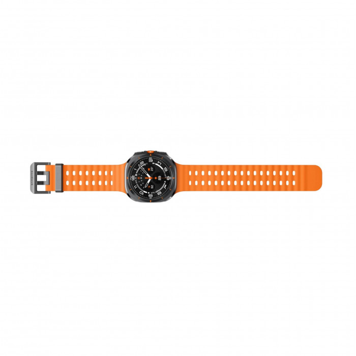 Умные часы Samsung Galaxy Watch Ultra (2025) LTE 47mm, Titanium Grey Marine Band Orange