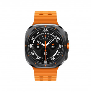 Умные часы Samsung Galaxy Watch Ultra (2025) LTE 47mm, Titanium Grey Marine Band Orange