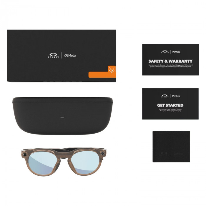 Умные очки Oakley Meta HSTN S51, Brown Smoke/Prizm Deep Water Polarized (OW8002)