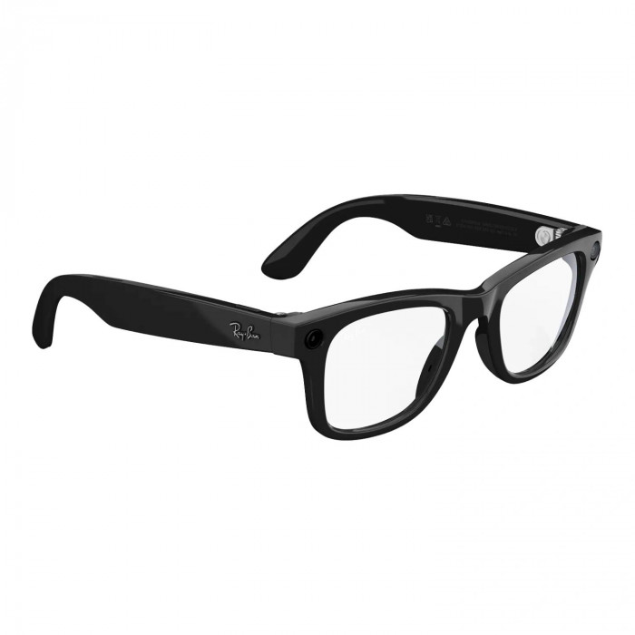 Умные очки Ray-Ban Meta Wayfarer (Gen 1) S50, Shiny Black/Clear (RW4006)