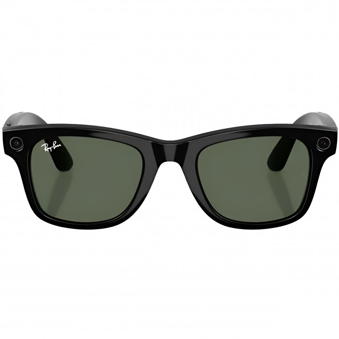 Умные очки Ray-Ban Meta Wayfarer (Gen 2) S53, Shiny Black/G-15 Green (RW4012)