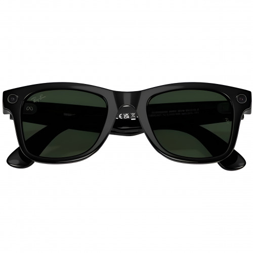 Умные очки Ray-Ban Meta Wayfarer (Gen 2) S50, Shiny Black/Transitions Graphite Green (RW4012)