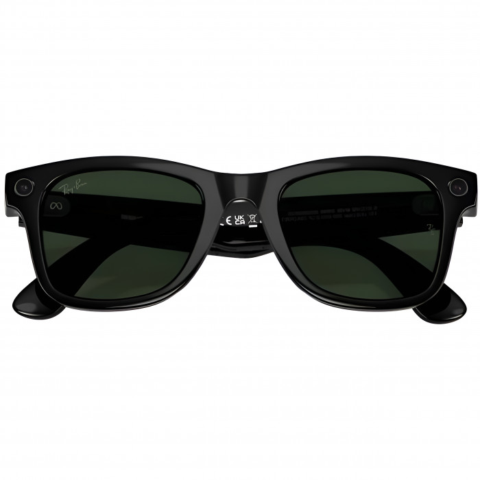 Умные очки Ray-Ban Meta Wayfarer (Gen 2) S50, Shiny Black/Transitions Graphite Green (RW4012)