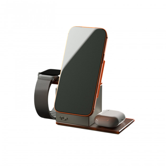 Зарядная станция VLP NEO Qi2.2, Amber Gray