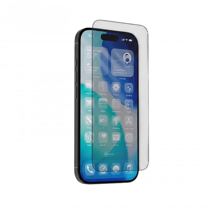 Защитное стекло AceCase AceGlass для iPhone 17 Pro Max, ультратонкая рамка