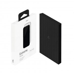 Защитное стекло Ubear Extreme 3D Shield для iPhone 17, черная рамка